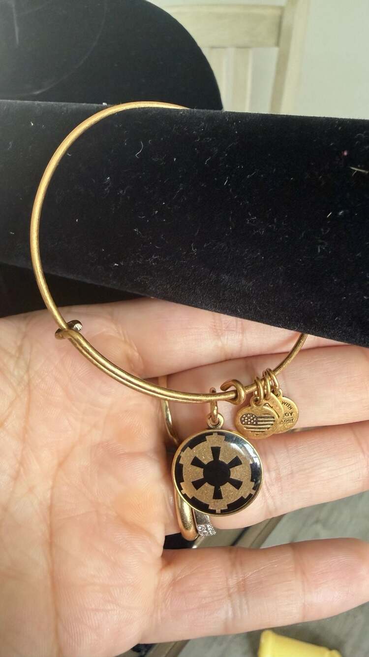 Disney Parks X Alex and Ani Star Wars Imperial Crest Icon Bangle Bracelet